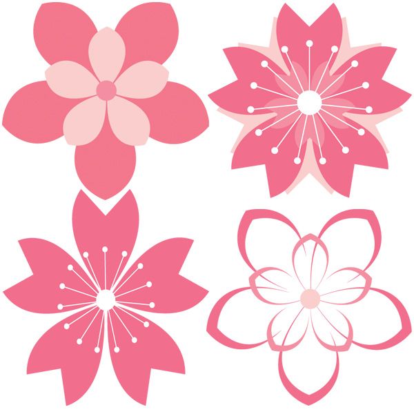 Detail Sakura Flower Vector Png Nomer 27