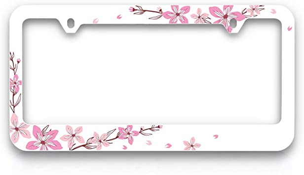 Detail Sakura License Plate Frame Nomer 4