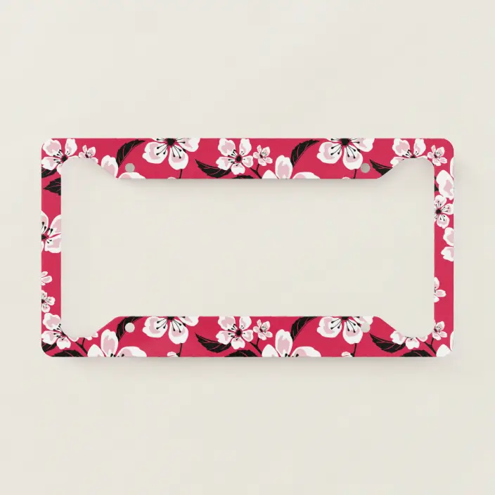 Detail Sakura License Plate Frame Nomer 9