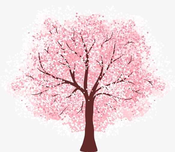 Detail Sakura Tree Vector Png Nomer 8