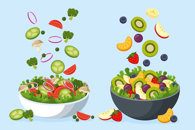 Detail Salad Buah Vector Nomer 12