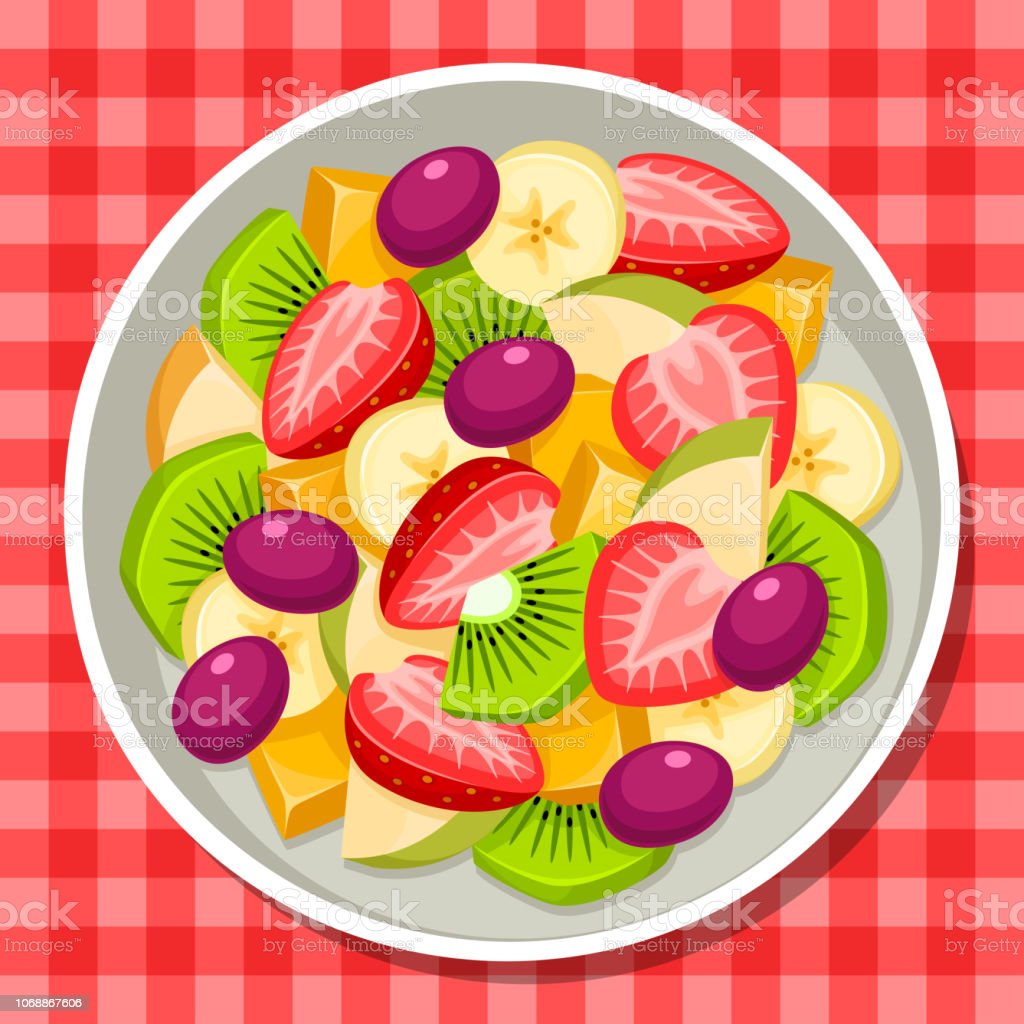 Detail Salad Buah Vector Nomer 4