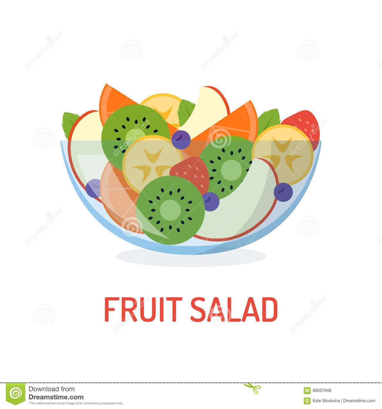 Detail Salad Buah Vector Nomer 48