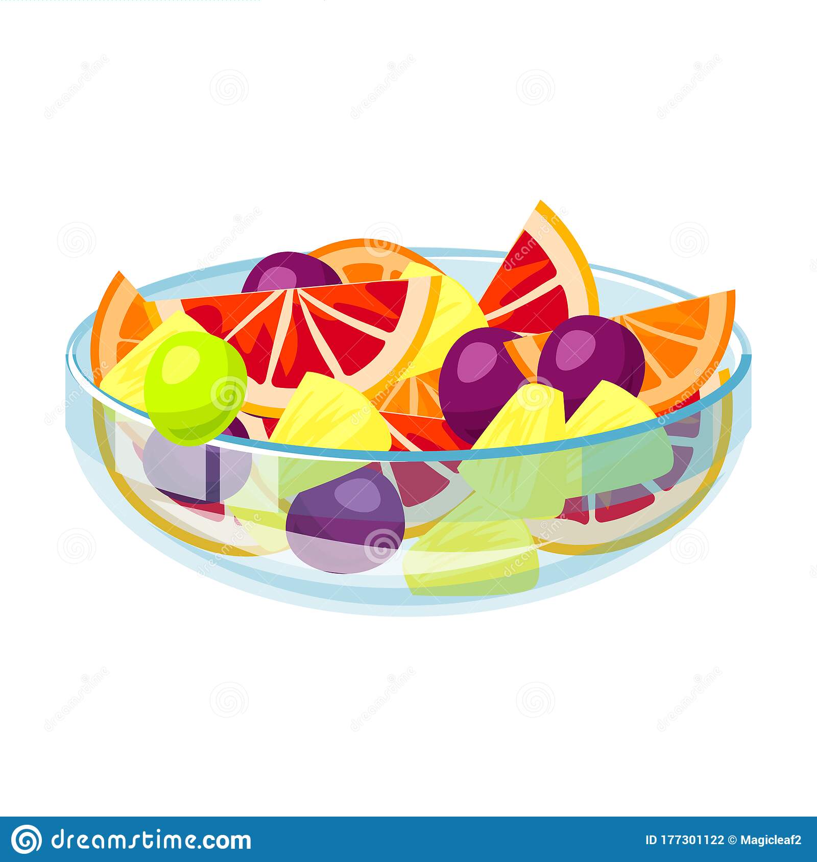 Detail Salad Buah Vector Nomer 53