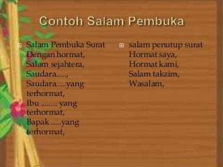 Detail Salam Pembuka Surat Nomer 41