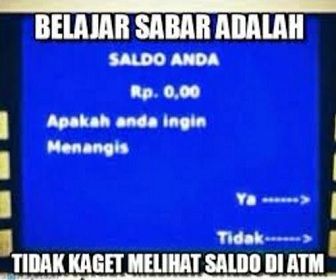 Detail Saldo Atm Lucu Nomer 32