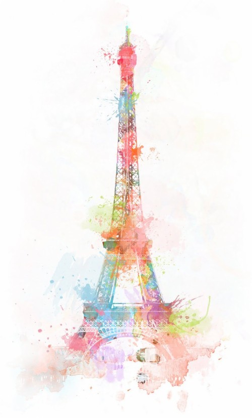 Detail Wallpaper Menara Eiffel Pink Nomer 27