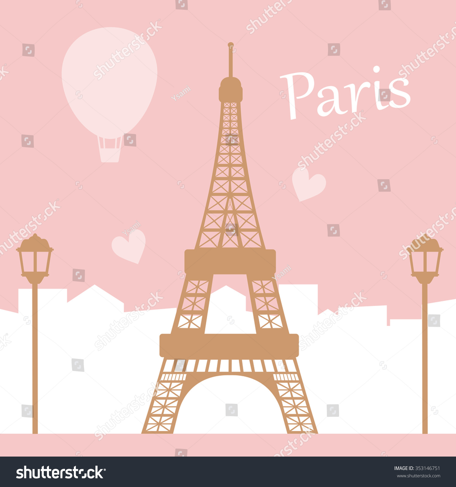 Detail Wallpaper Menara Eiffel Pink Nomer 53