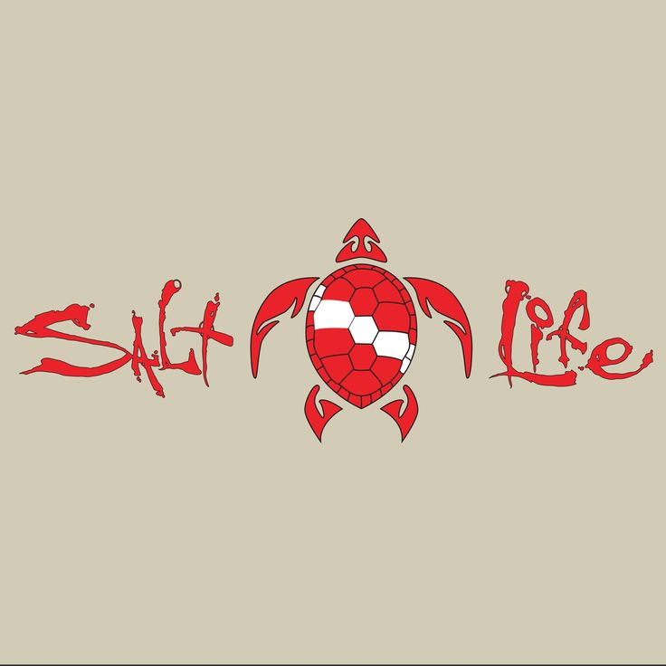 Salt Life Turtle Sticker - KibrisPDR