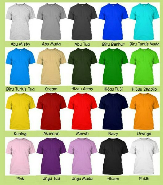 Detail Sample Kaos Polos Nomer 11