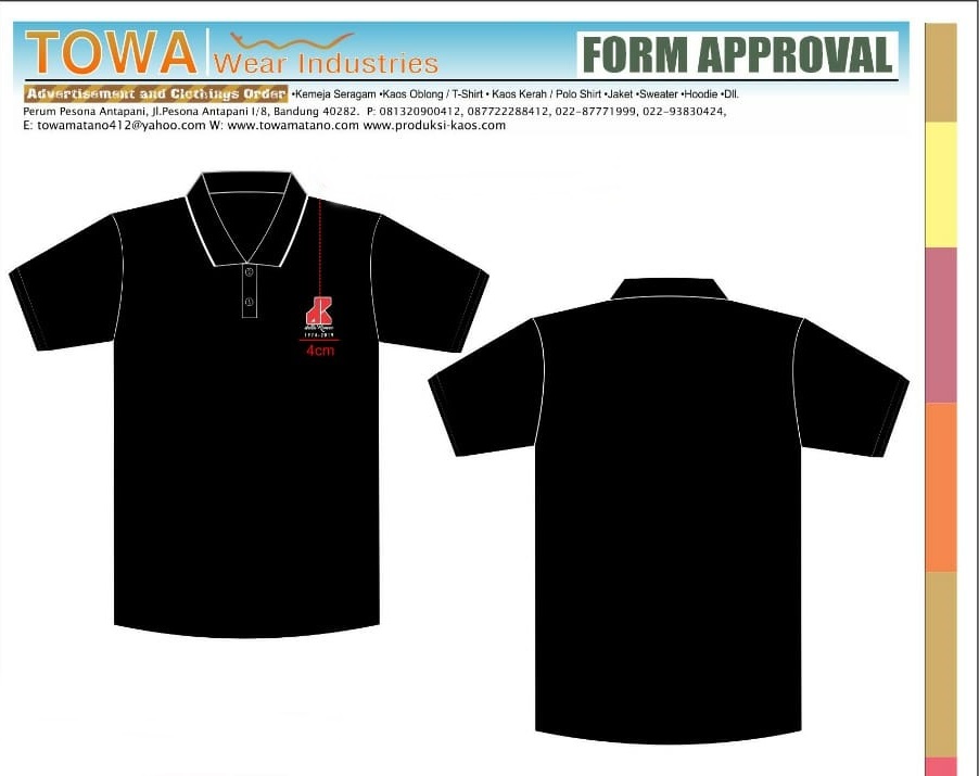 Detail Sample Kaos Polos Nomer 45