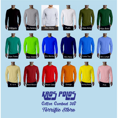 Detail Sample Kaos Polos Lengan Panjang Nomer 29