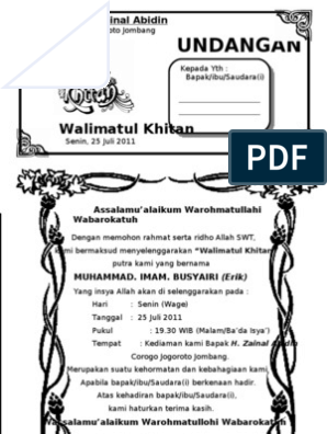 Detail Sample Undangan Khitanan Nomer 16