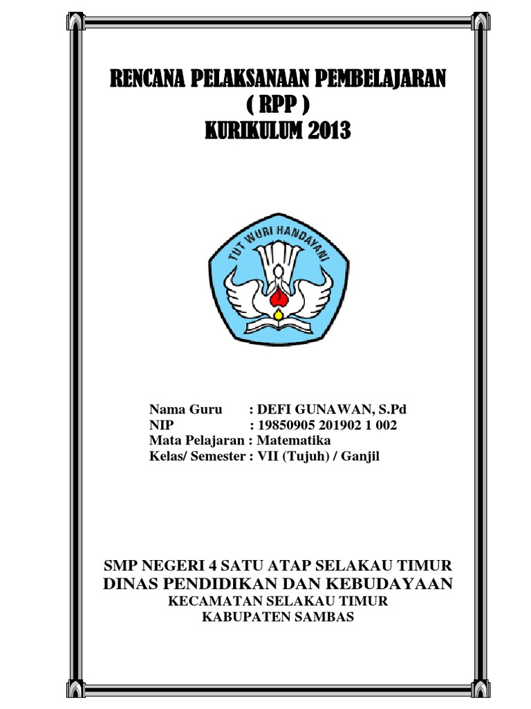 Detail Sampul Rpp K13 Nomer 44