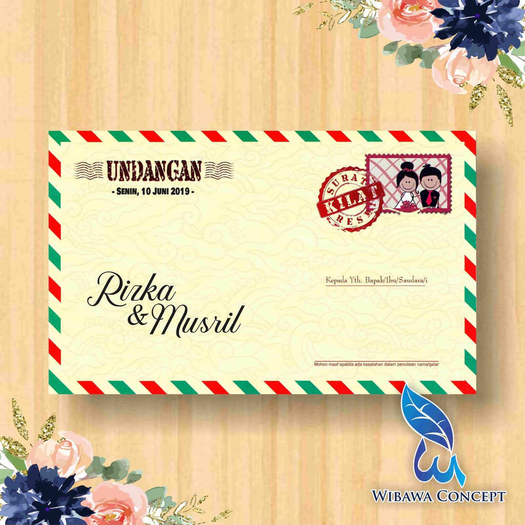 Detail Sampul Undangan Nikah Nomer 17