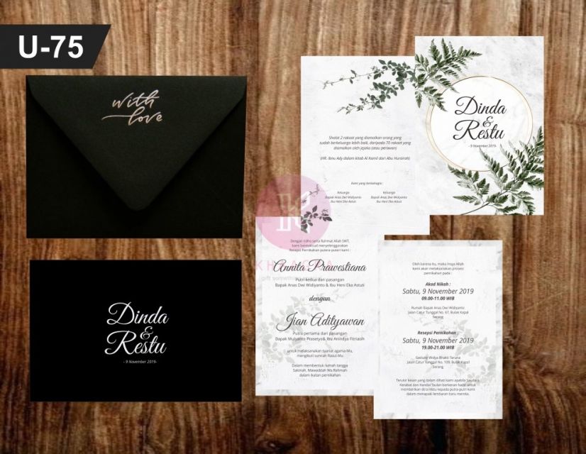 Detail Sampul Undangan Nikah Nomer 6