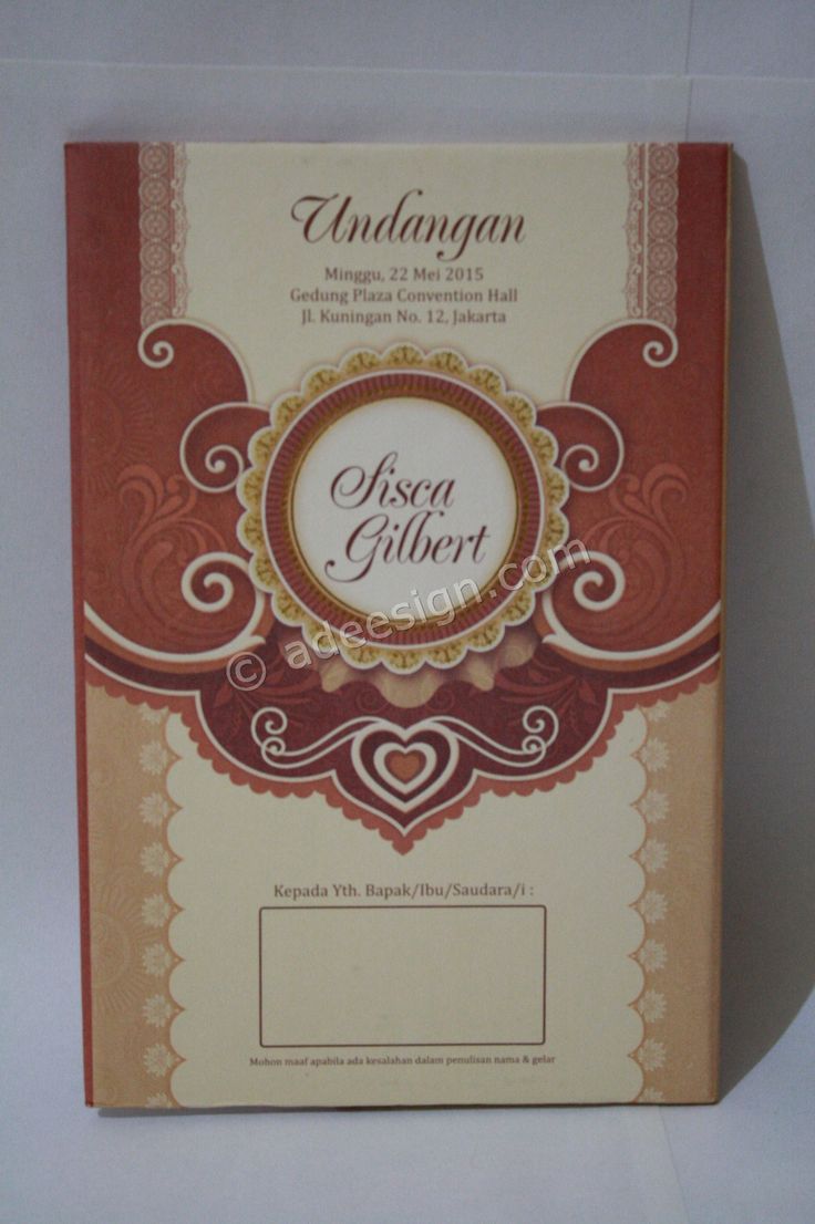 Detail Sampul Undangan Nikah Nomer 51