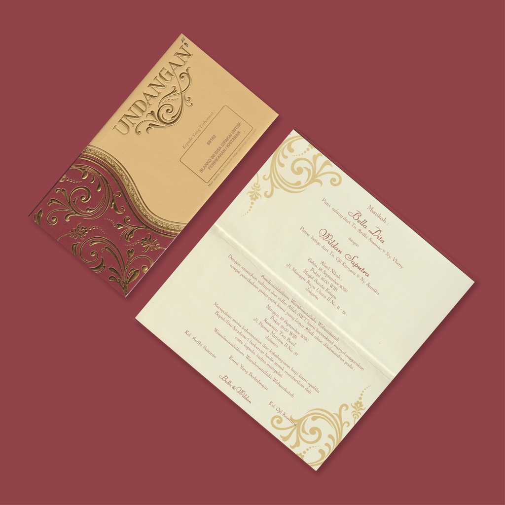 Detail Sampul Undangan Nikah Nomer 8