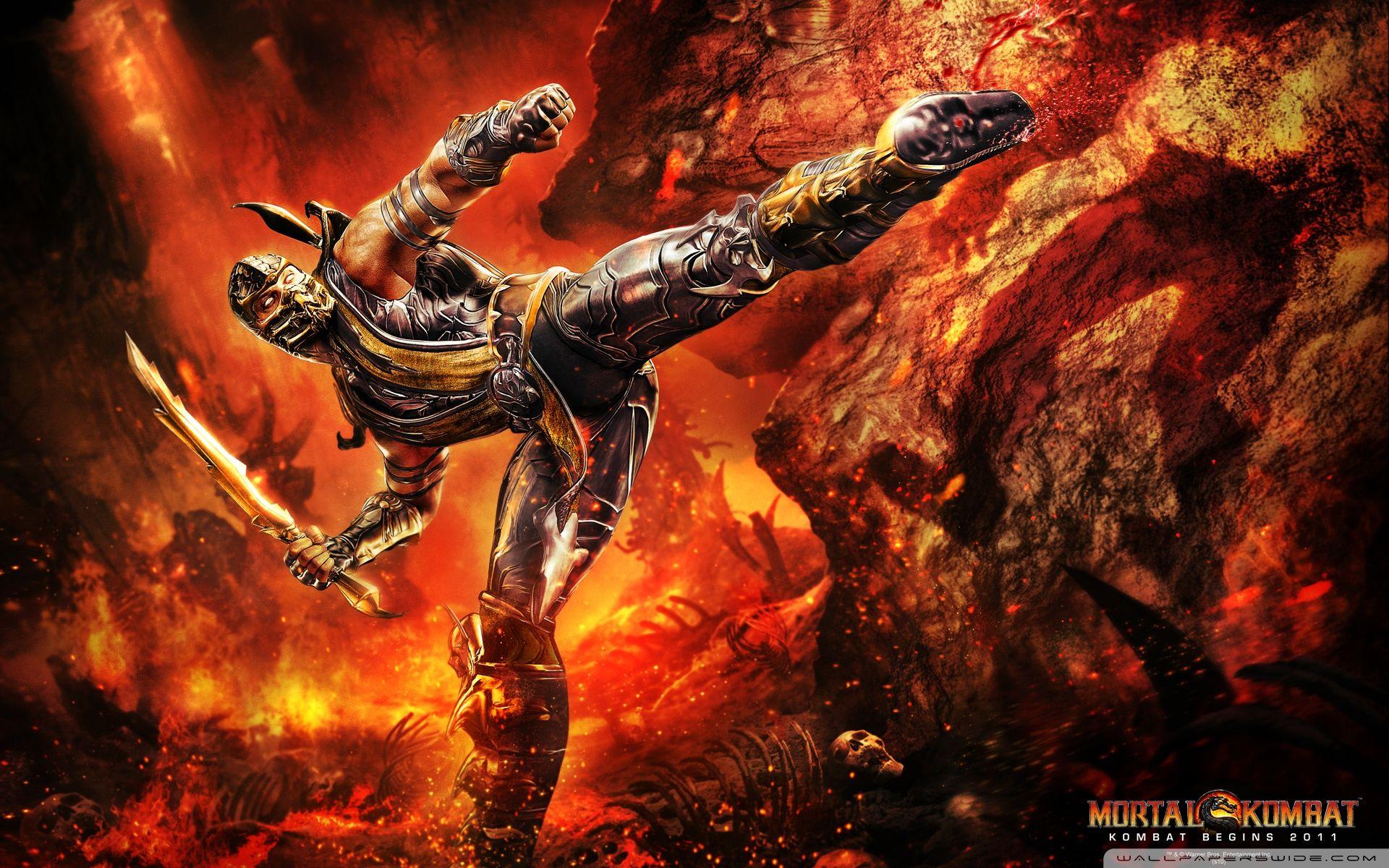 Detail Wallpaper Mortal Kombat Scorpion Nomer 20