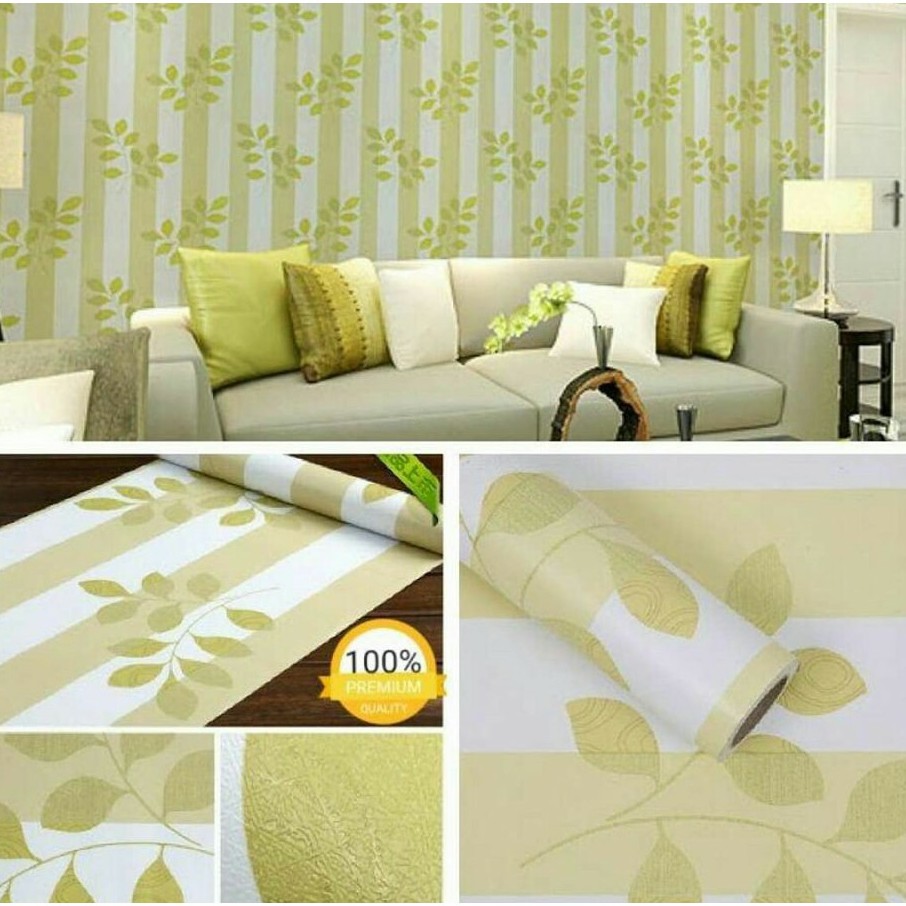 Detail Wallpaper Motif Daun Hijau Nomer 12