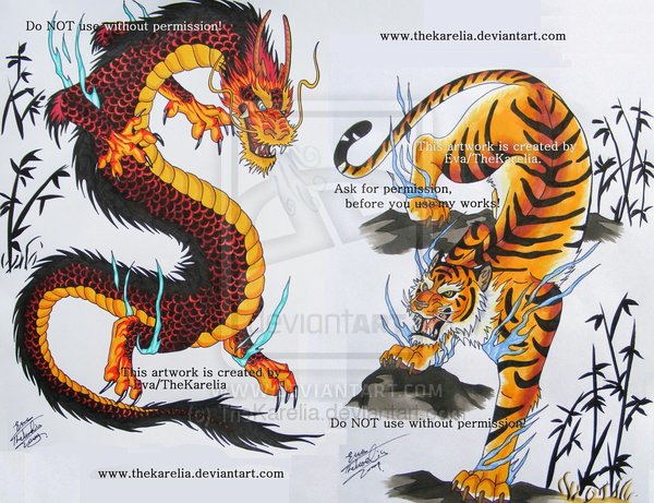 Detail Wallpaper Naga Vs Harimau Nomer 11