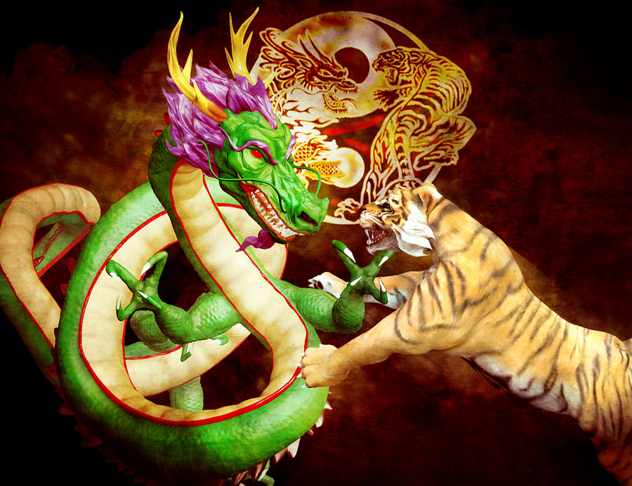 Detail Wallpaper Naga Vs Harimau Nomer 23