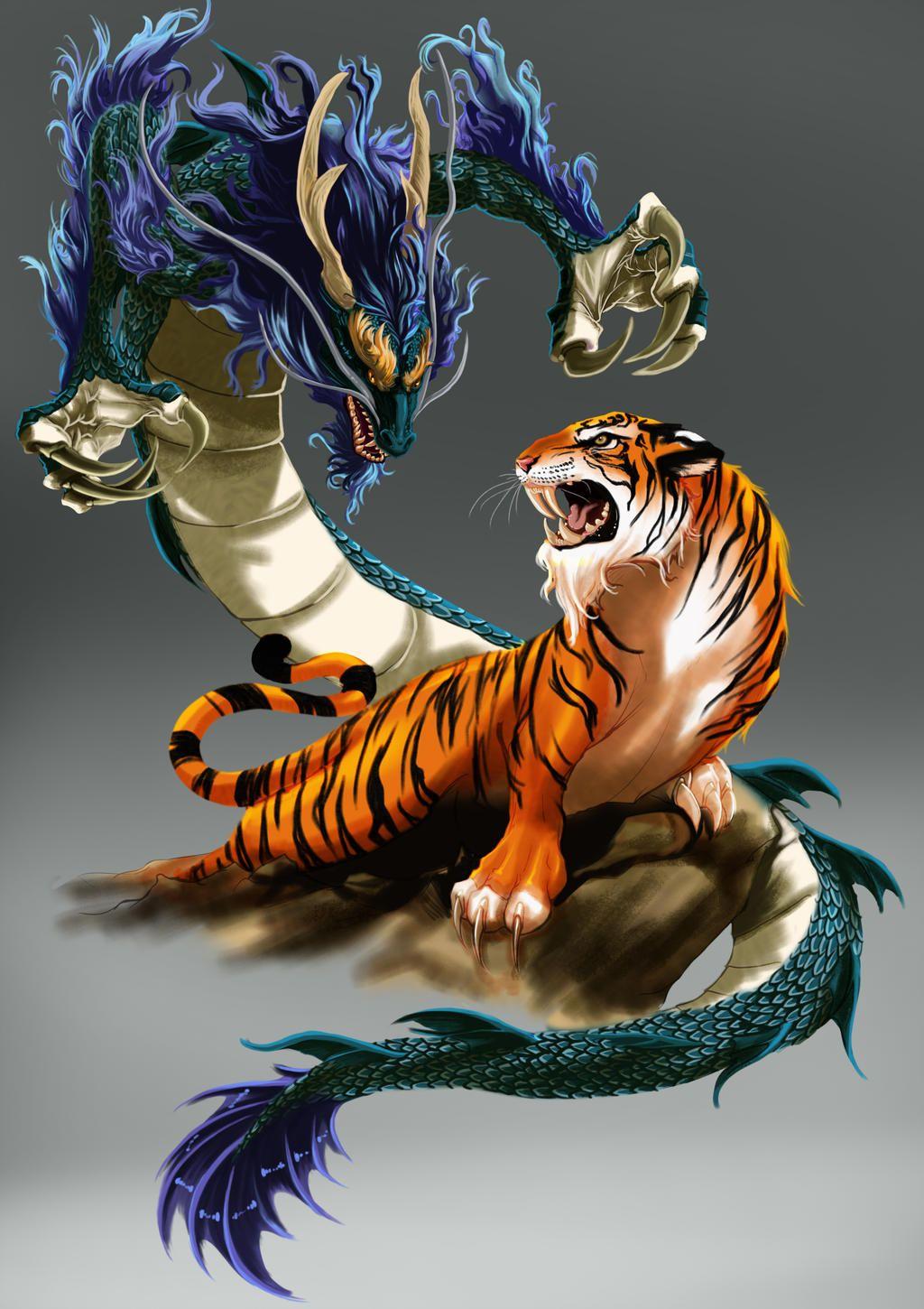 Detail Wallpaper Naga Vs Harimau Hd Nomer 26