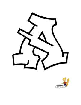 Detail Block Letter Graffiti Alphabet Nomer 19