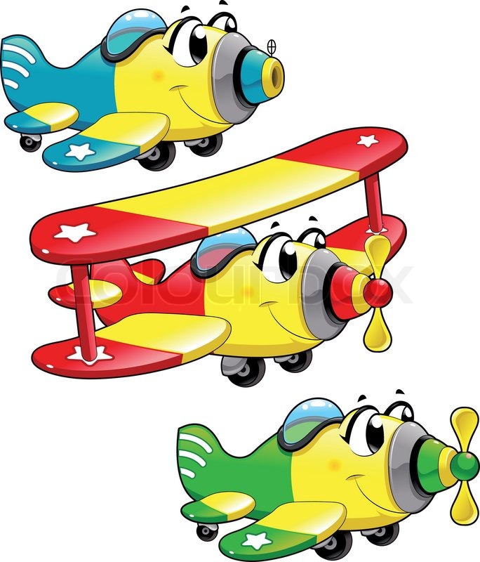 Detail Cartoon Flugzeug Nomer 9