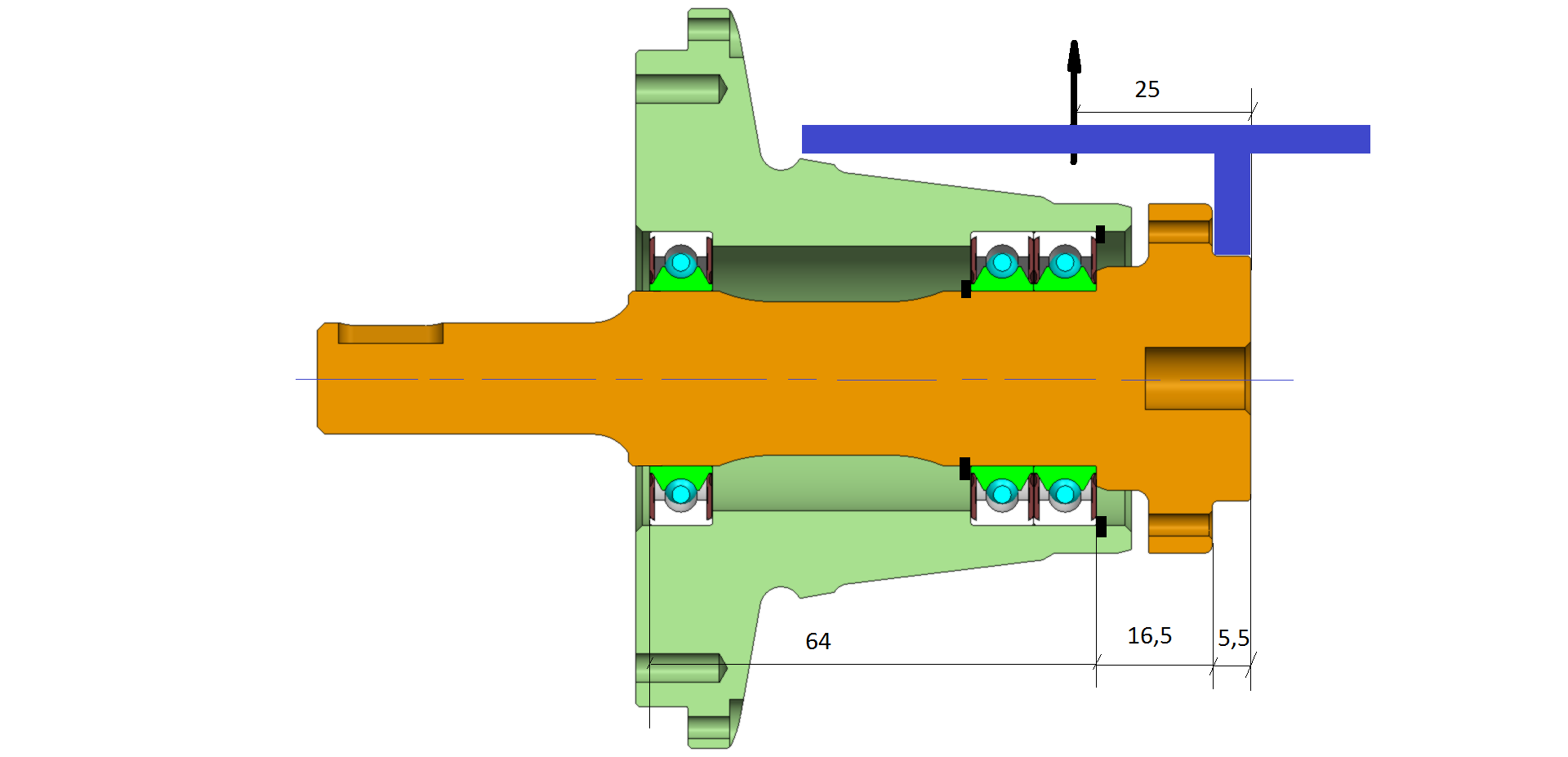 Detail Radialwellendichtring Solidworks Nomer 16