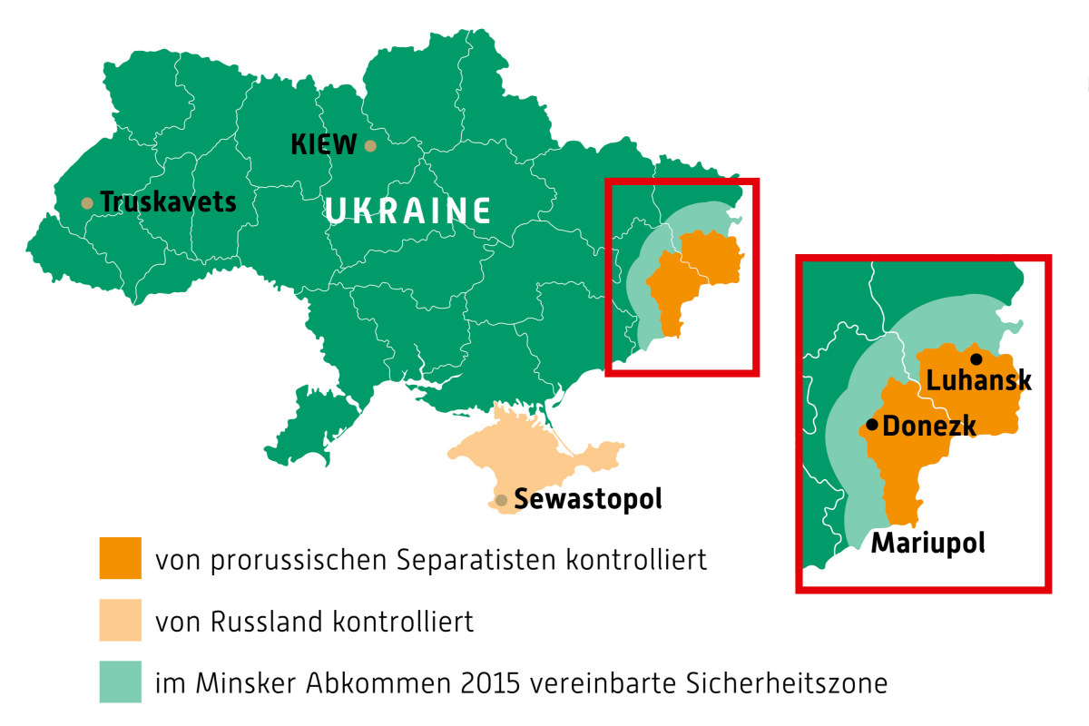 Ukraine Donezk Karte - KibrisPDR