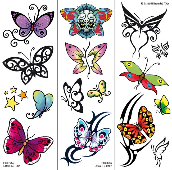 Detail Vorlagen Schmetterling Tattoo Nomer 17