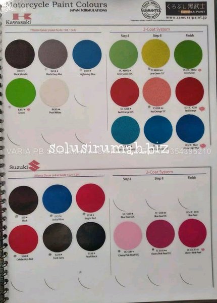 Detail Samurai Paint Catalog Nomer 49