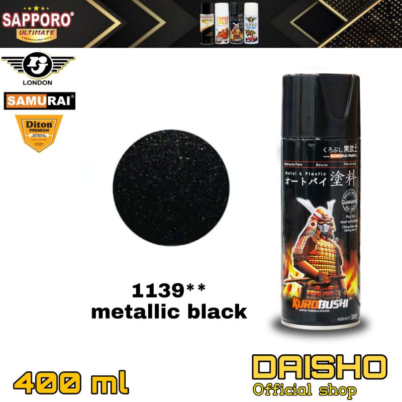 Detail Samurai Paint Hitam Metalik Nomer 20