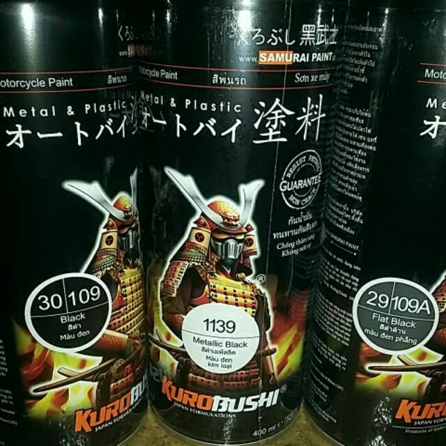 Detail Samurai Paint Hitam Metalik Nomer 29