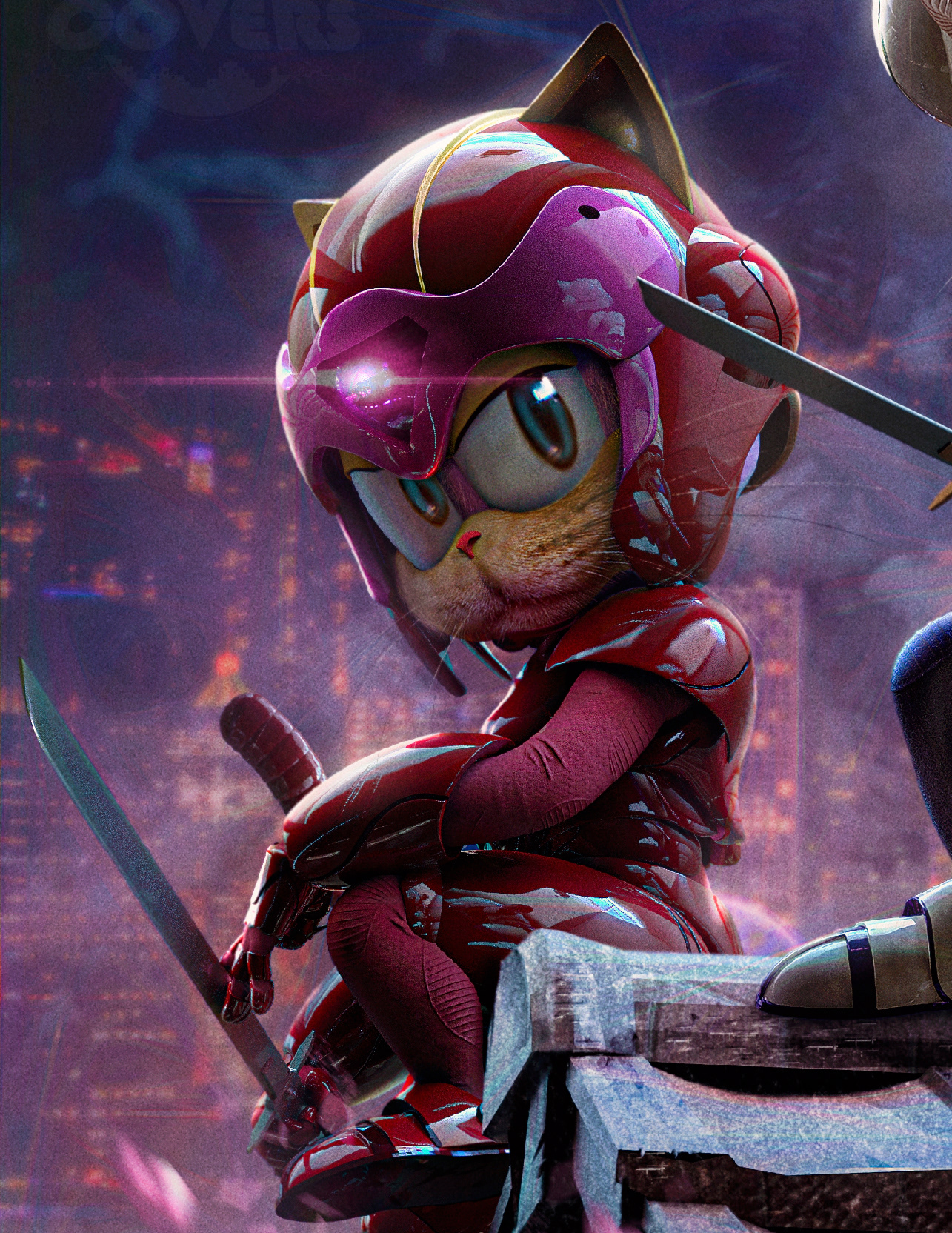 Detail Samurai Pizza Cats Illustration Nomer 35