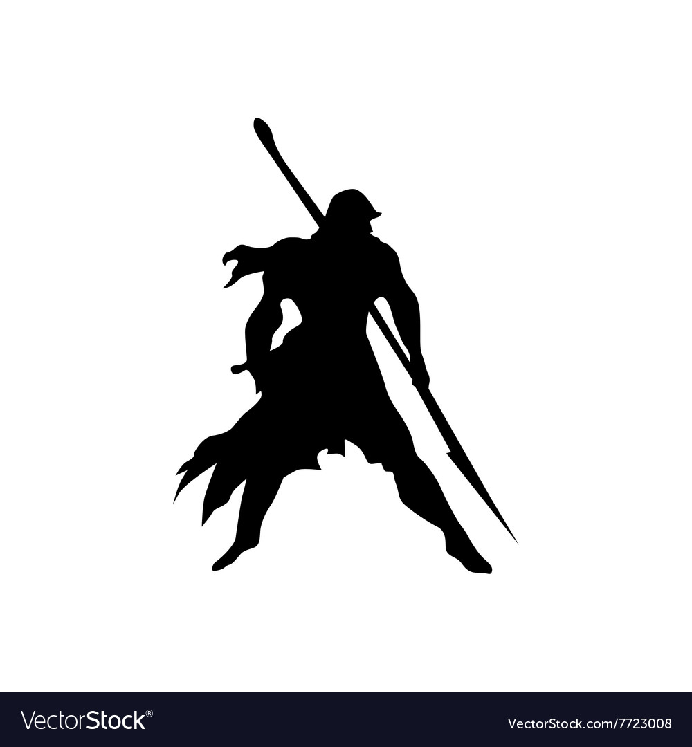 Detail Samurai Silhouette Vector Nomer 19