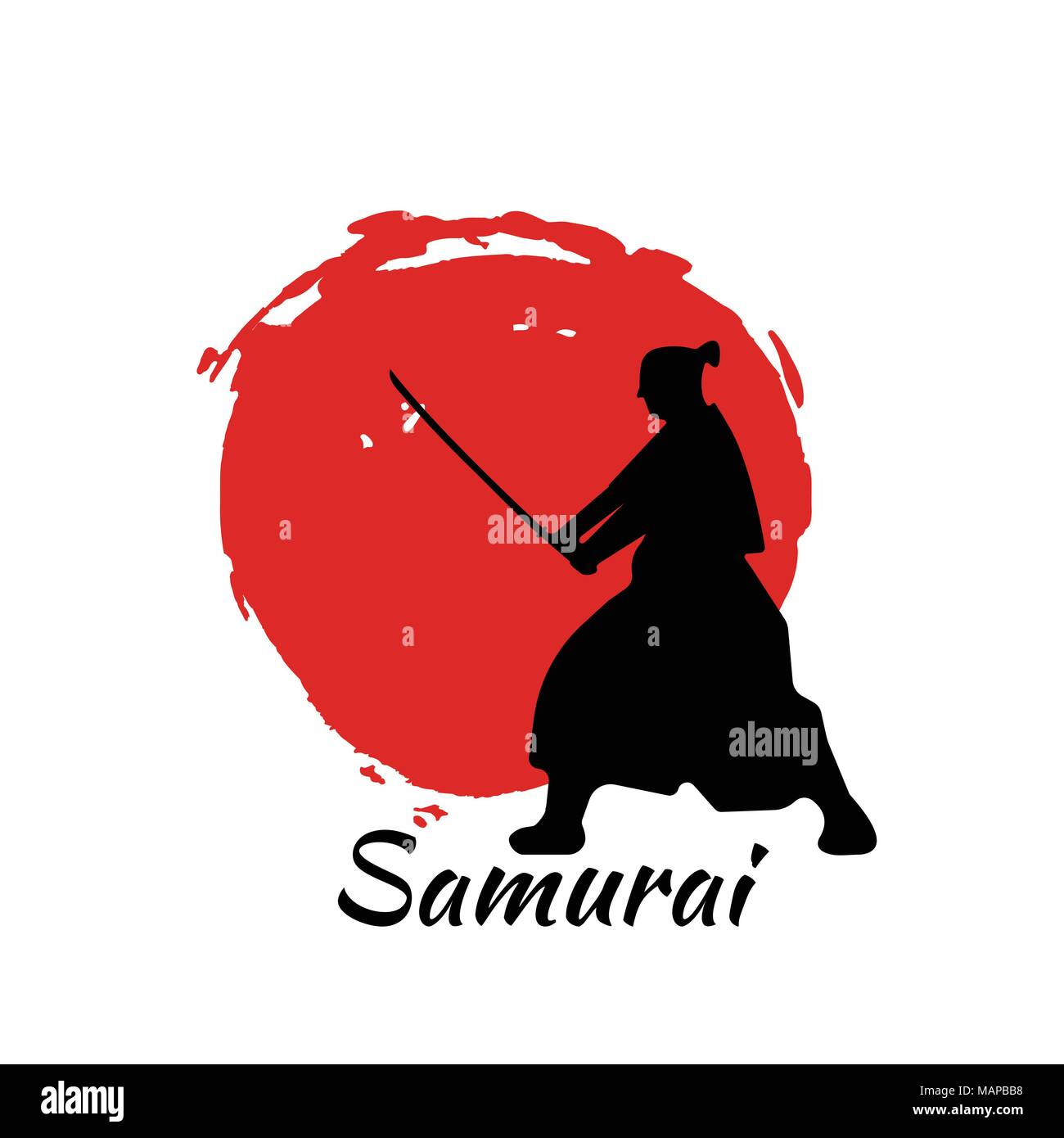 Detail Samurai Silhouette Vector Nomer 28