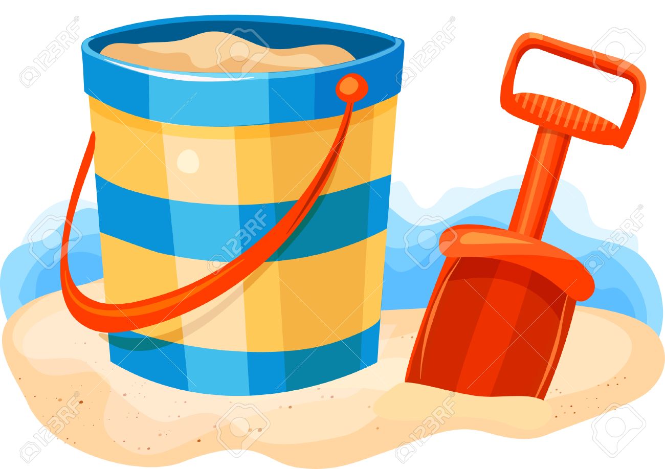 Detail Sand Bucket And Shovel Clipart Nomer 27