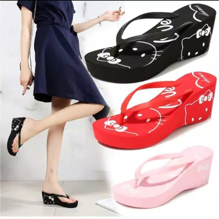 Detail Sandal Jepit Tinggi Wanita Nomer 28