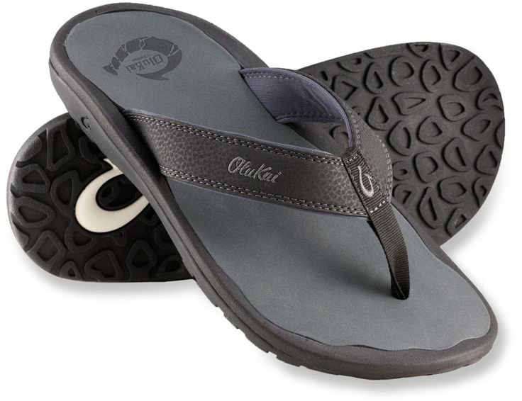 Sandals With Fish Hook Logo - KibrisPDR
