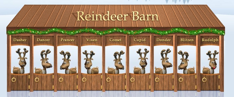 Detail Santa 8 Reindeer Names Nomer 35