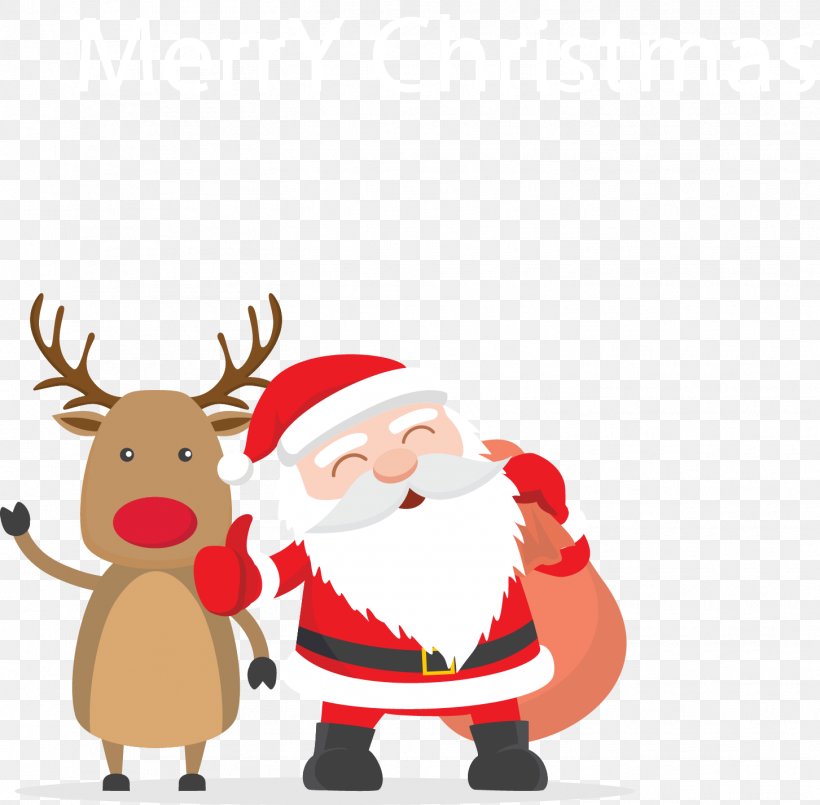 Detail Santa And Deer Png Nomer 11