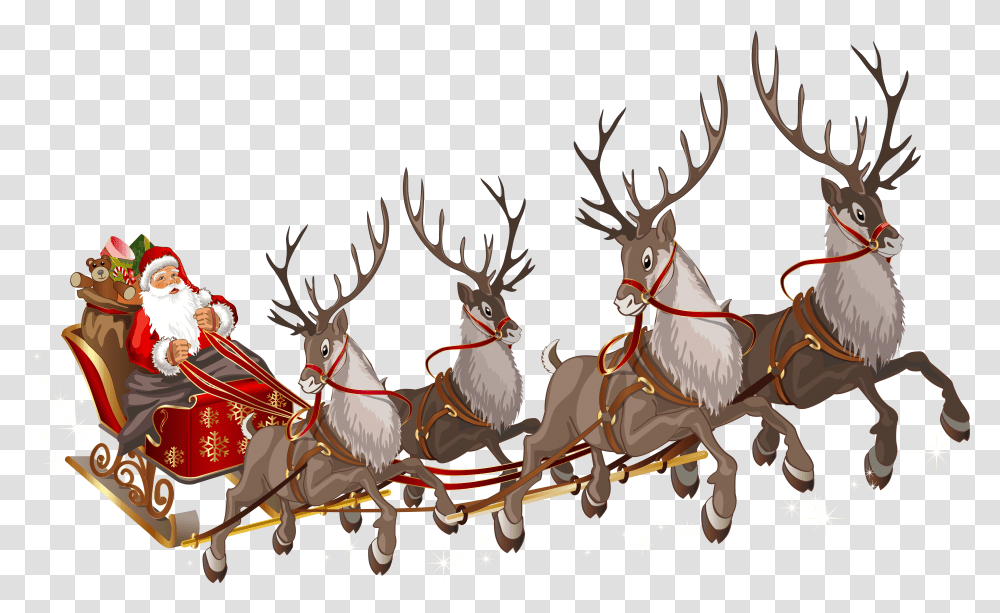 Detail Santa And Deer Png Nomer 12