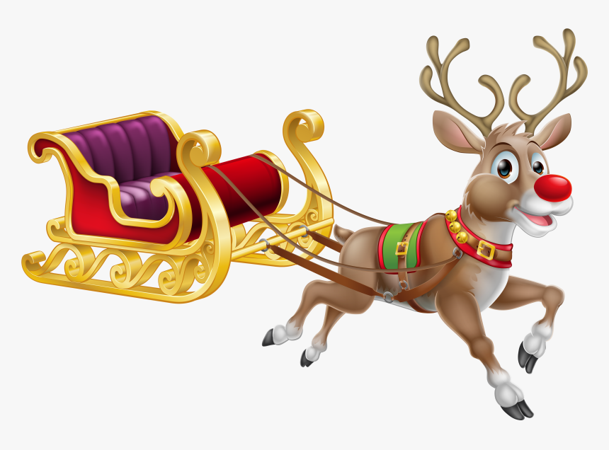 Detail Santa And Deer Png Nomer 14