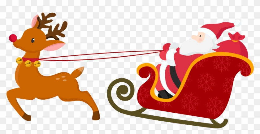 Detail Santa And Deer Png Nomer 4