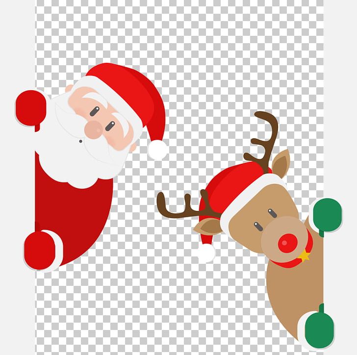 Detail Santa And Deer Png Nomer 8