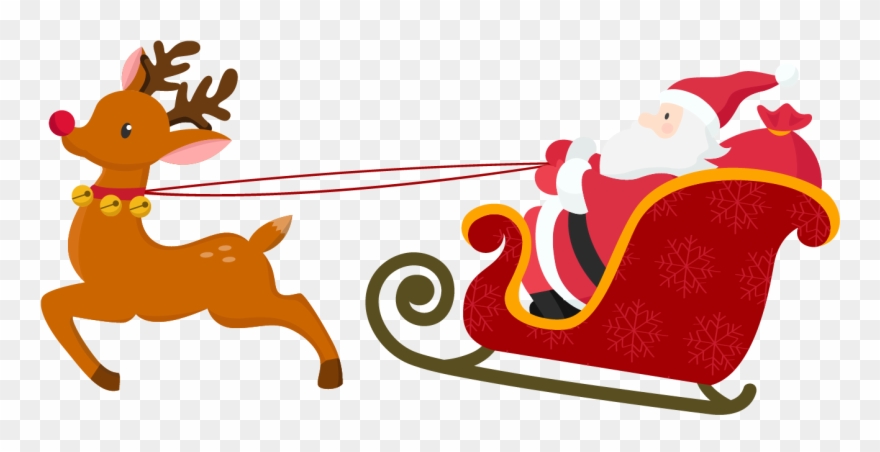 Detail Santa And Deer Png Nomer 9