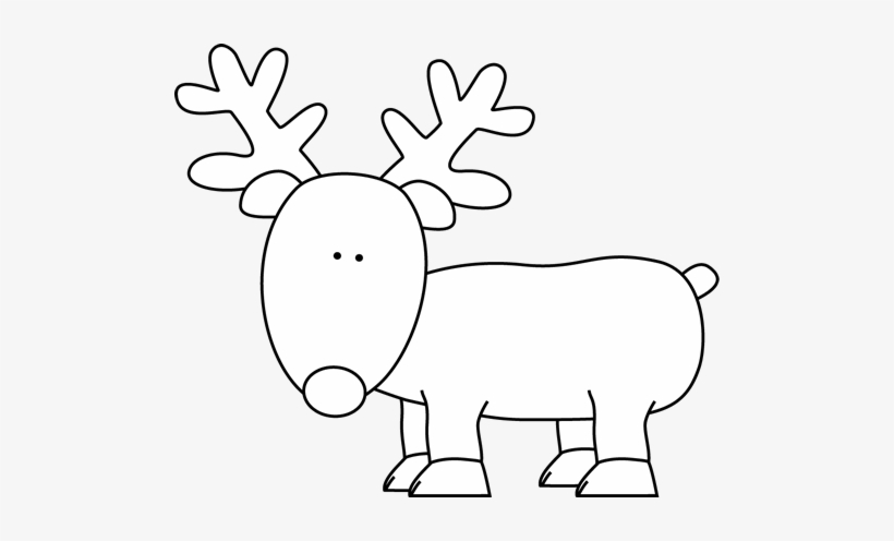 Detail Santa And Reindeer Clipart Black And White Nomer 11