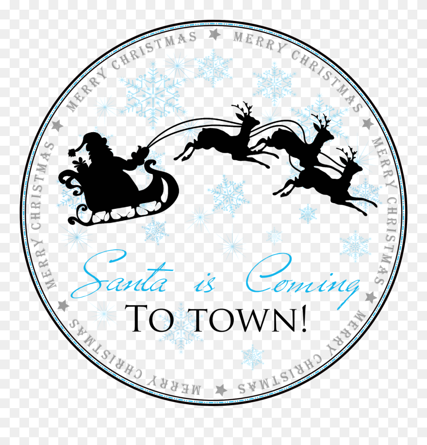 Detail Santa And Reindeer Silhouette Png Nomer 27